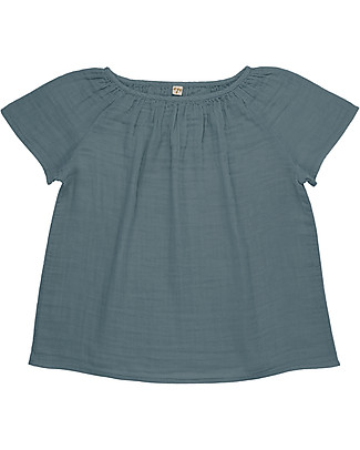 Numero 74 Maglia Donna Clara, Blu Ghiaccio - 100% cotone bio T-shirt