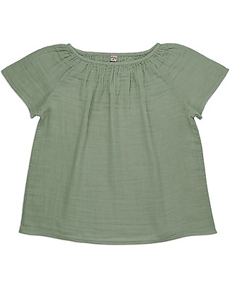 Numero 74 Maglia Donna Clara - Verde Salvia - 100% cotone bio T-shirt
