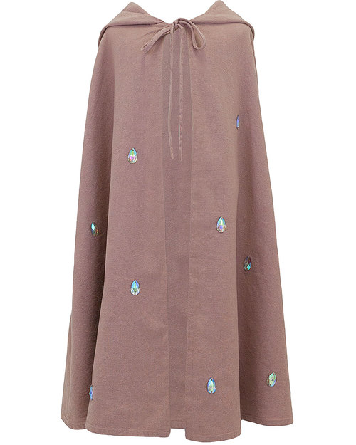 Numero 74 Mantello Bimba Leia - Rosa Antico - 100% Cotone Travestimenti