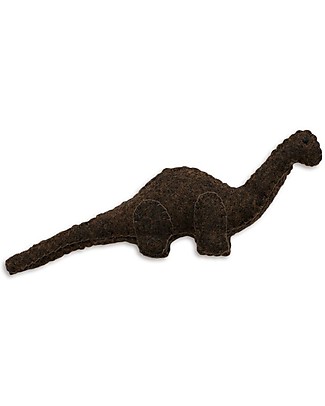 Numero 74 Mini dinosauro di stoffa, Brontosauro Marrone - Perfetto regalino per le feste Regalini
