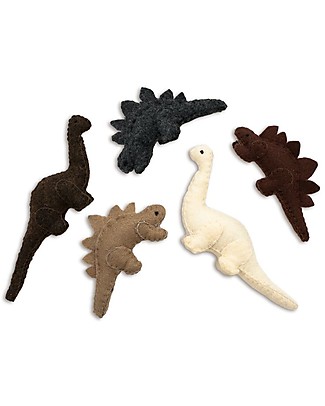 Numero 74 Mini Dinosauro di Stoffa, Stegosauro Grigio - Perfetto regalino per le feste Regalini