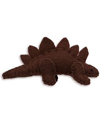 Numero 74 Mini Dinosauro di Stoffa, Stegosauro Marrone - Perfetto regalino per le feste Regalini