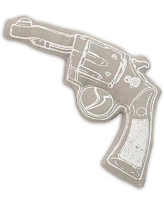 Numero 74 Mini Pistola di Stoffa - Grigio - Perfetto regalino per le feste Regalini