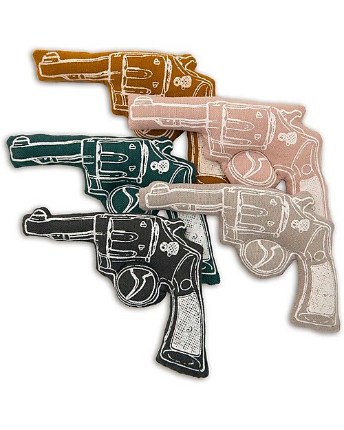 Numero 74 Mini Pistola di Stoffa - Verde Scuro - Perfetto regalino per le feste Far finta di