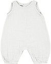 Numero 74 Pagliaccetto Stef, Bianco - Mussola di cotone (9-12 mesi) Salopette