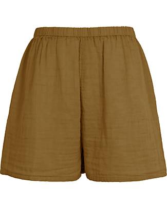 Numero 74 Pantaloncini Corti Josi - Bronzo Antico - 100% Cotone Bio GOTS Pantaloni Corti