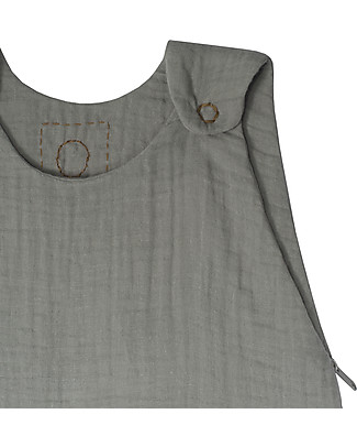 Numero 74 Sacco Nanna Estivo - Grigio Argento - 100% Cotone - 85cm - da 9 a 18 mesi Sacchi Nanna