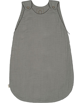Numero 74 Sacco Nanna Estivo - Grigio Argento - 100% Cotone - 85cm - da 9 a 18 mesi Sacchi Nanna