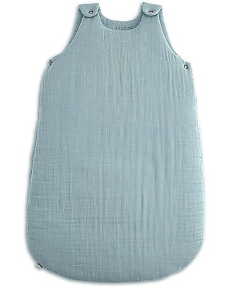 Numero 74 Sacco Nanna Invernale 6-12 mesi, Celeste - 100% Cotone Sacchi Nanna Pesanti