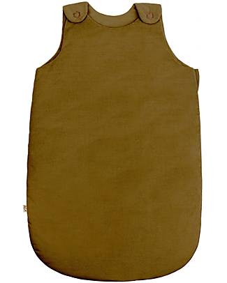 Numero 74 Sacco Nanna Invernale in Velluto di Cotone - 0-6 mesi - Bronzo Antico - TOG 3.5 Sacchi Nanna