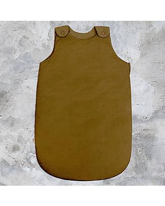 Numero 74 Sacco Nanna Invernale in Velluto di Cotone - 0-6 mesi - Bronzo Antico - TOG 3.5 Sacchi Nanna