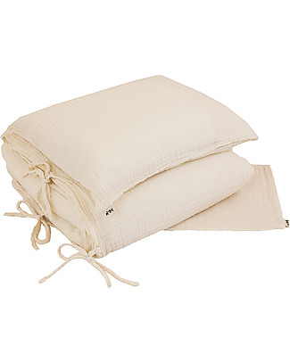 Numero 74 Set Copripiumino- 140x200 cm - Naturale Set Copripiumino