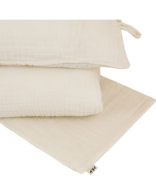 Numero 74 Set Copripiumino- 140x200 cm - Naturale Set Copripiumino