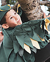 Numero 74 Set Costume da Uccello - Verde Petrolio - 100% cotone bio - Comprende ali e cappellino Travestimenti