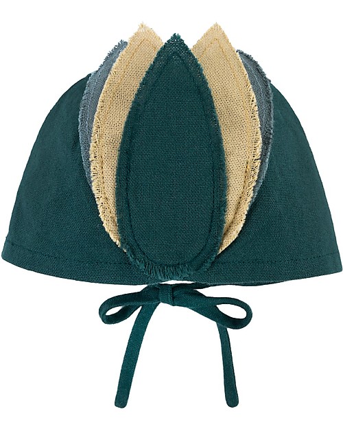 Numero 74 Set Costume da Uccello - Verde Petrolio - 100% cotone bio - Comprende ali e cappellino Travestimenti