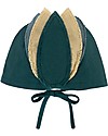 Numero 74 Set Costume da Uccello - Verde Petrolio - 100% cotone bio - Comprende ali e cappellino Travestimenti