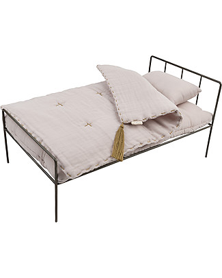 Numero 74 Set Lettino per Bambole in Metallo, Cipria - Edizione limitata! Accessori Bambole
