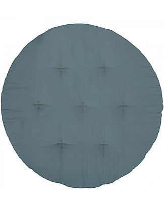 Numero 74 Tappeto Gioco Charlie Blu Ghiaccio - 110 cm - Cotone Imbottito Tappeti_