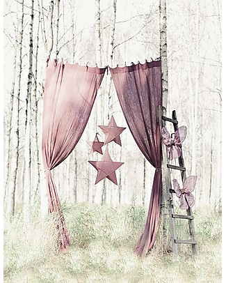 Numero 74 Tenda da Muro 100x290 cm, Rosa Antico - 100% cotone Tende