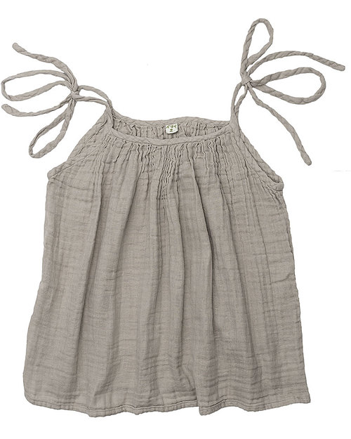 Numero 74 Top Donna Mia - Grigio Argento - Mussola di Cotone T-shirt