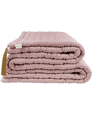 Numero 74 Trapunta Tatami Multiuso 140x200 cm - Rosa Antico - 100% cotone bio Set Copripiumino