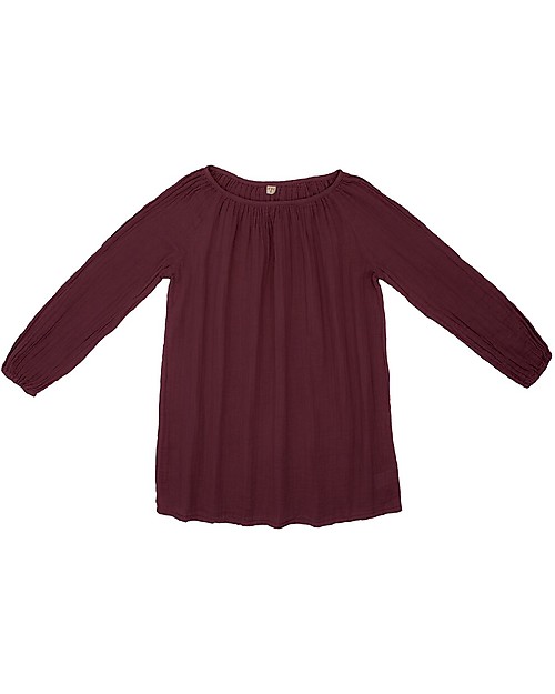 Numero 74 Tunica Donna Nina - Red Macaron - 100% Mussola di Cotone Vestiti_