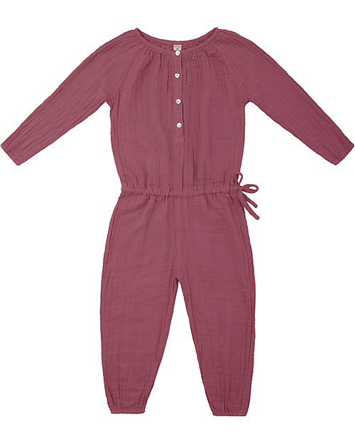 Numero 74 Tuta Estiva Bimba Naia, Baobab Rose (7-8 years) - 100% cotone bio  bambina