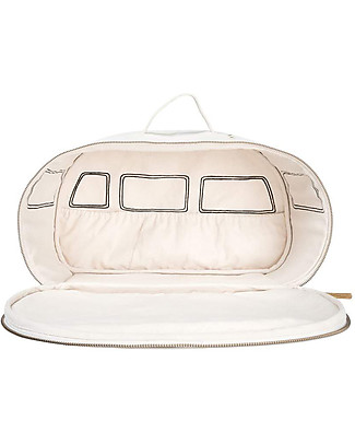 Numero 74 Valigietta Caravan - Naturale - 40x25x16 cm Borse da Viaggio