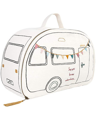 Numero 74 Valigietta Caravan - Naturale - 40x25x16 cm Borse da Viaggio