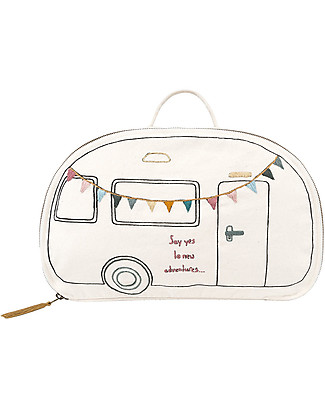 Numero 74 Valigietta Caravan - Naturale - 40x25x16 cm Borse Pic Nic