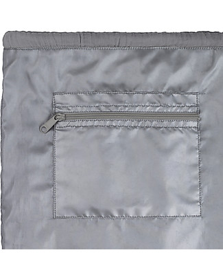 Numero 74 Zainetto Bimbi Impermeabile "Nomad Gymsack", Grigio Pietra - Cotone bio Zaini Asilo