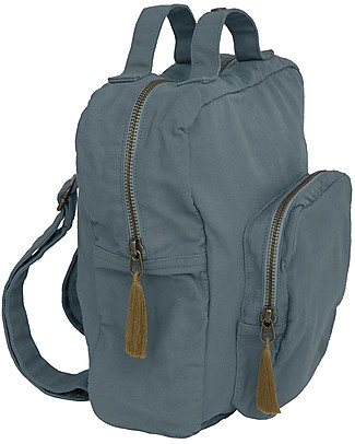 Numero 74 Zainetto - Blu Ghiaccio - 100% Cotone Bio Zaini Asilo