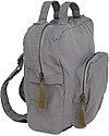 Numero 74 Zainetto, Grigio Pietra - 100% Cotone bio Zaini Asilo