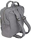 Numero 74 Zainetto, Grigio Pietra - 100% Cotone bio Zaini Asilo