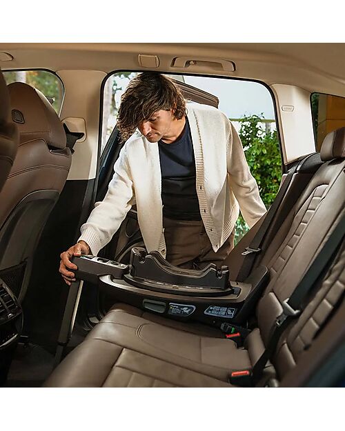 Nuna Base Seggiolino Auto Curv - Caviar - Ruota a 360 gradi Accessori Seggiolini Auto