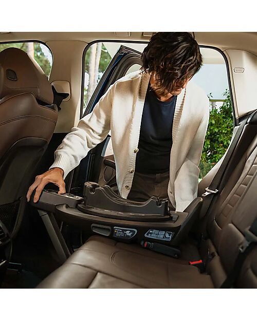 Nuna Base Seggiolino Auto Curv - Caviar - Ruota a 360 gradi Accessori Seggiolini Auto