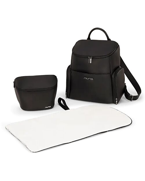 Nuna Borsa Cambio Pannolino - Caviar - con Fasciatoio Zaini Fasciatoio
