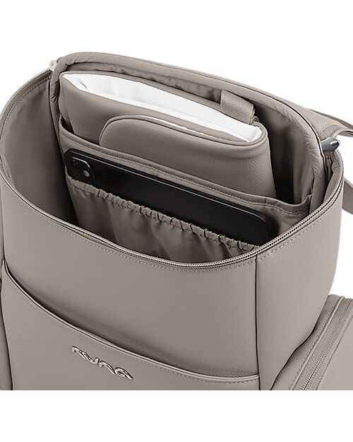 Nuna Borsa Cambio Pannolino - Taupe - con Fasciatoio Zaini Fasciatoio