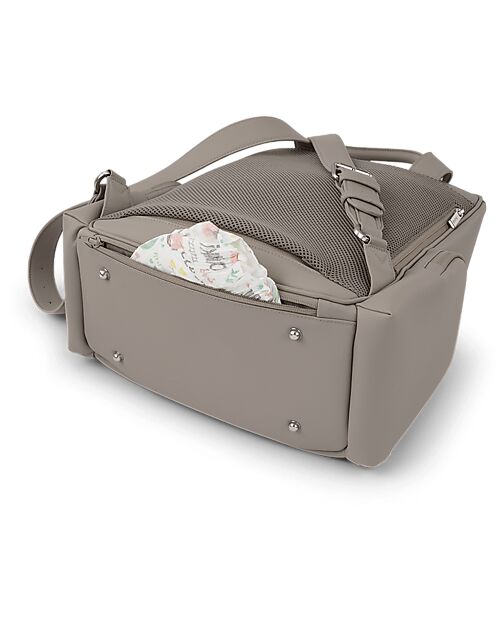 Nuna Borsa Cambio Pannolino - Taupe - con Fasciatoio Zaini Fasciatoio