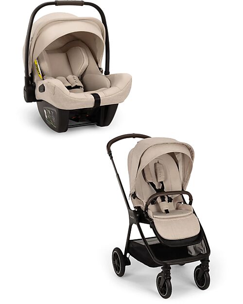 Nuna Duo Passeggino Triv Next  +  Seggiolino Auto Pipa Next i-Size - Biscotti - Chocolate  Passeggini Trio e Duo