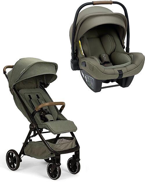 Nuna Duo Passeggino TRVL lx + Seggiolino Auto Pipa Next i-Size - Pine - Coffeee Passeggini Trio e Duo