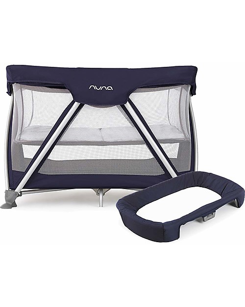 Nuna Fasciatoio per Lettino da Viaggio SENA™ Navy - Imbottitura in Cotone Bio Fasciatoi da Viaggio