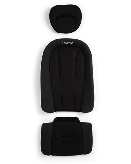 Nuna Inserto Universale per Passeggino - Caviar - Comfort Traspirante dalla Nascita Materassini e Riduttori