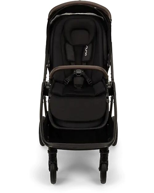 Nuna Inserto Universale per Passeggino - Caviar - Comfort Traspirante dalla Nascita Materassini e Riduttori