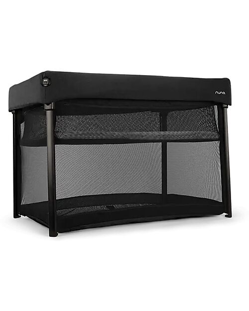 Nuna Lettino da Viaggio Paal - Caviar - Chiusura Facile e Compatta Lettini da Viaggio