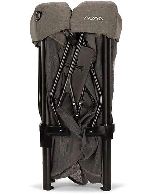 Nuna Lettino da Viaggio Paal - Granite - Chiusura Facile e Compatta Lettini da Viaggio