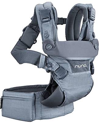 Nuna Marsupio Cudl - Denim - Regolabile da 0 a 4 anni Marsupi