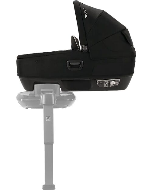 Nuna Navicella Cari Next per Passeggino e Auto - Caviar - Cognac - Compatibile con Base Next - Leggera Sicura e Trasportabile Carrozzine e Navicelle