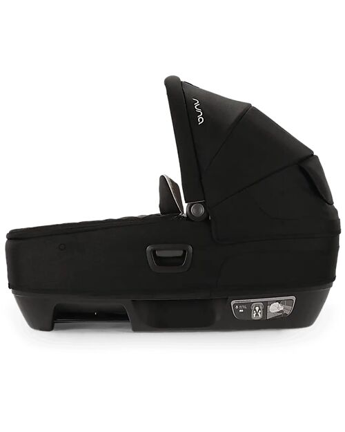 Nuna Navicella Cari Next per Passeggino e Auto - Caviar - Cognac - Compatibile con Base Next - Leggera Sicura e Trasportabile Carrozzine e Navicelle