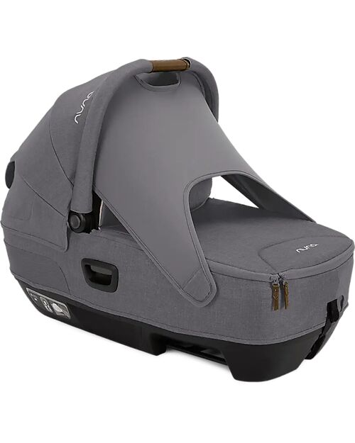 Nuna Navicella Cari Next per Passeggino e Auto - Granite - Cognac - Compatibile con Base Next - Leggera Sicura e Trasportabile Carrozzine e Navicelle